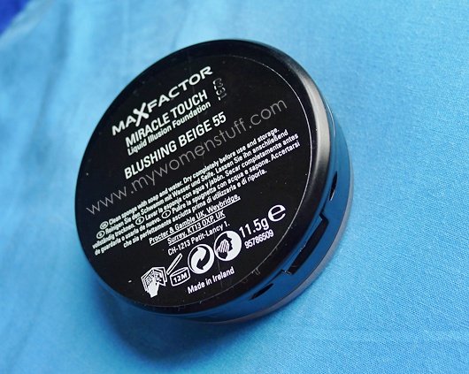 review max factor miracle touch top cover 