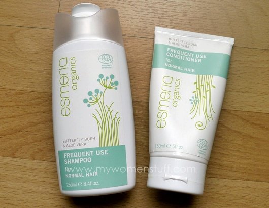 esmeria organics frequent use shampoo and conditioner