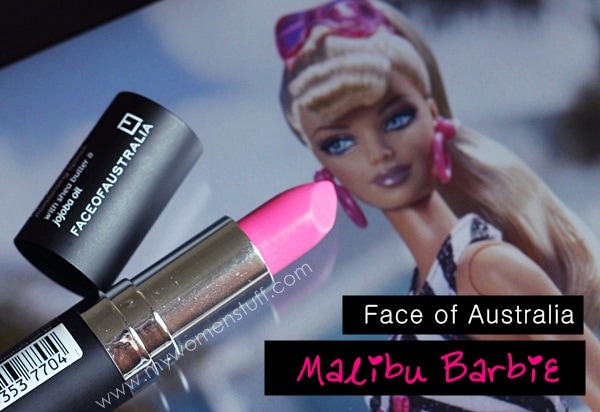 face of australia malibu barbie lipstick 