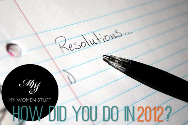 2012 resolutions