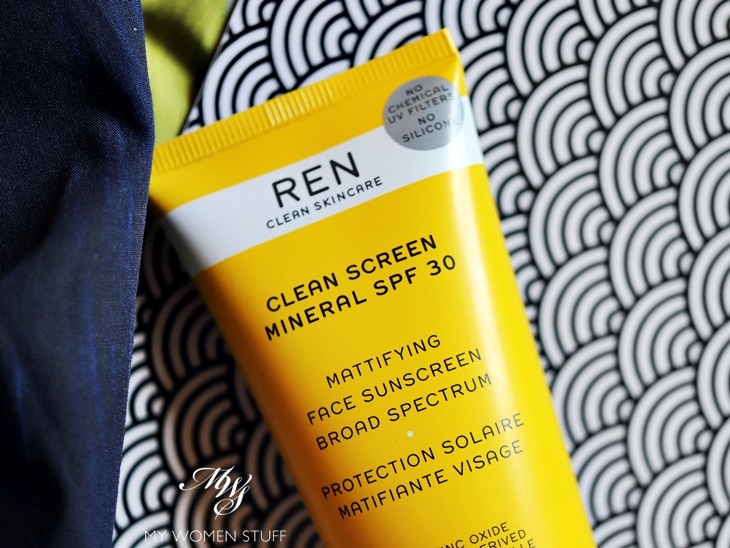 ren clean screen mineral spf30 mattifying face sunscreen